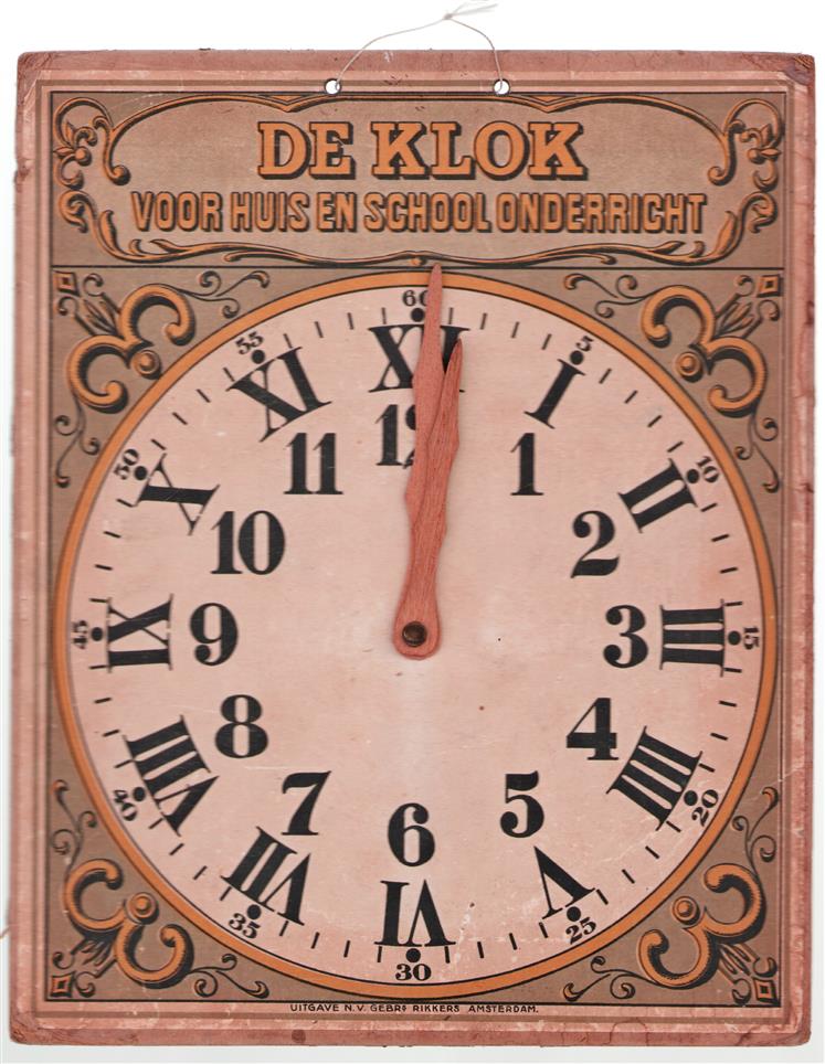 De klok voor huis en school onderricht