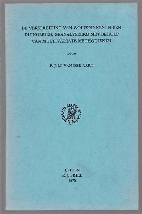 De verspreiding van wolfspinnen in een duingebied, geanalyseerd met behulp van multivariate methodieken