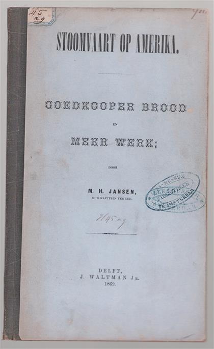 Stoomvaart op Amerika : goedkooper brood en meer werk ( Holland Amerika lijn )