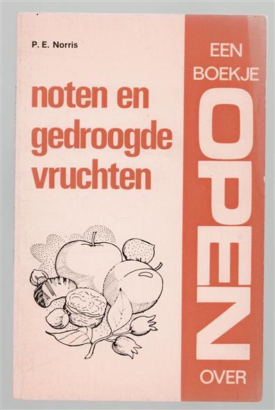 Een boekje open over noten en gedroogde vruchten