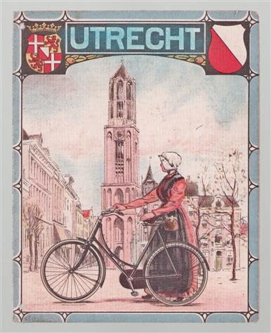 Provincie kaartje - Utrecht Antiek Fietskaartje