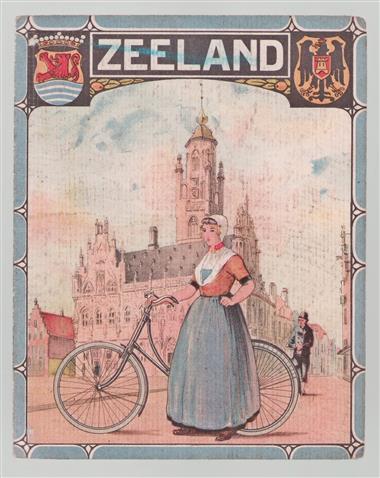 Provincie kaartje - Zeeland Antiek Fietskaartje