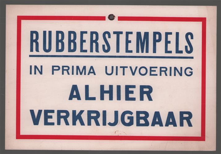 Rubberstempels in prima uitvoering alhier verkrijgbaar