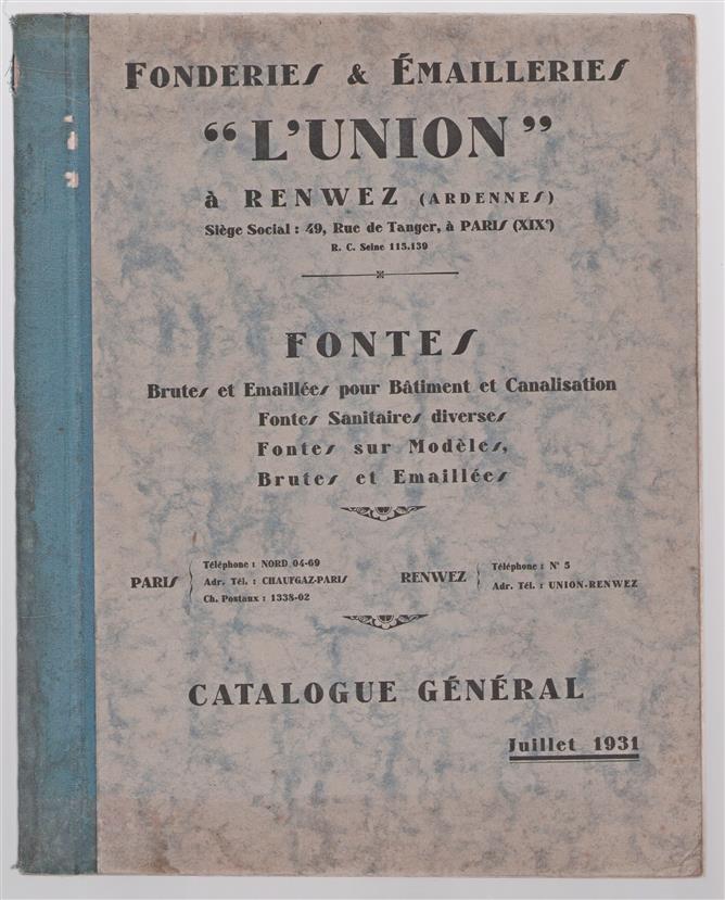 Catalogue General - Fonderie et Emaillerie L Union a Renwez