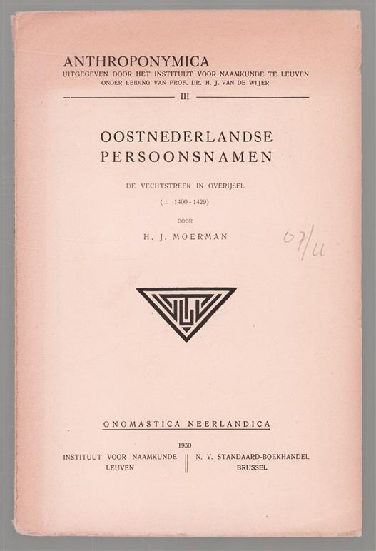 Oostnederlandse persoonsnamen, de Vechtstreek in Overijssel (� 1400-1429)