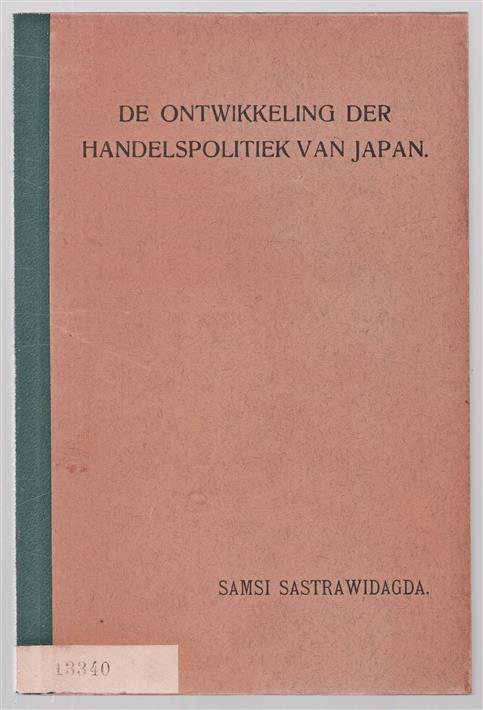 De ontwikkeling der handelspolitiek van Japan