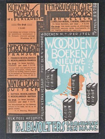 Reclame folder woordenboeken -