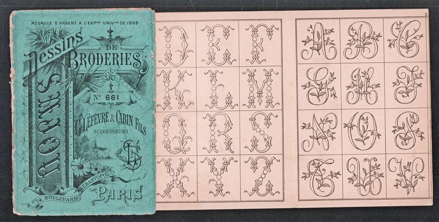 Dessins de broderies : no. 661 ( Medaille d Argent a l exp. univ. 1889