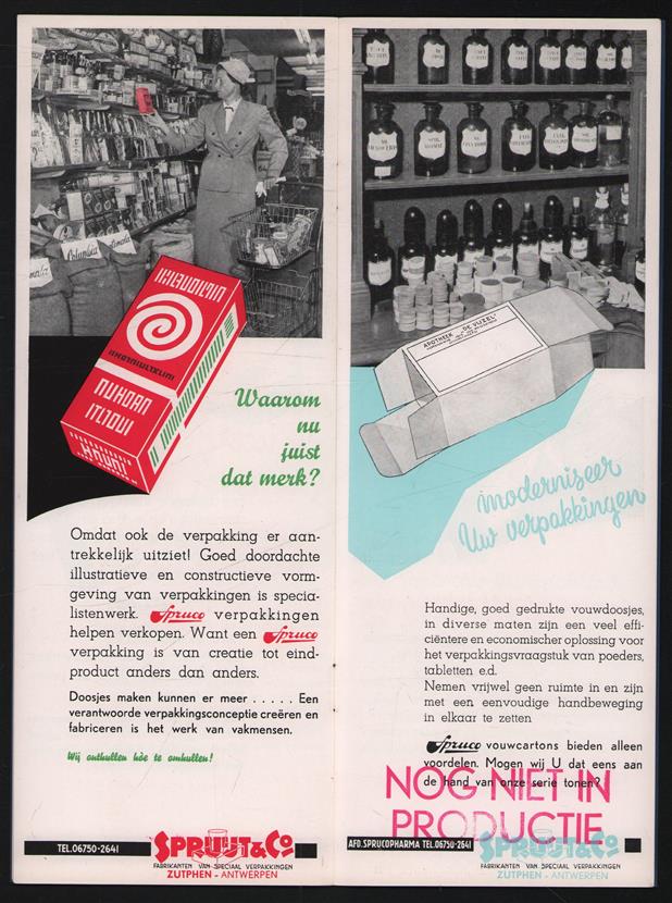 Spruco - brochure met reclame voorbeelden