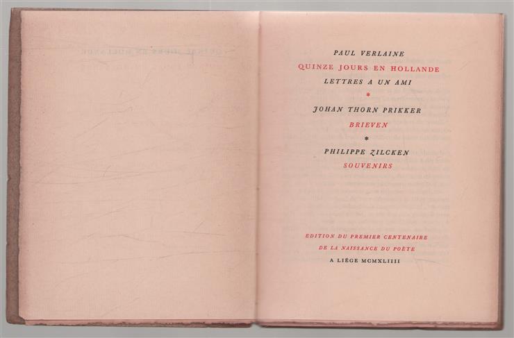 Quinze jours en Hollande. Brieven. Souvenirs, lettres � un ami