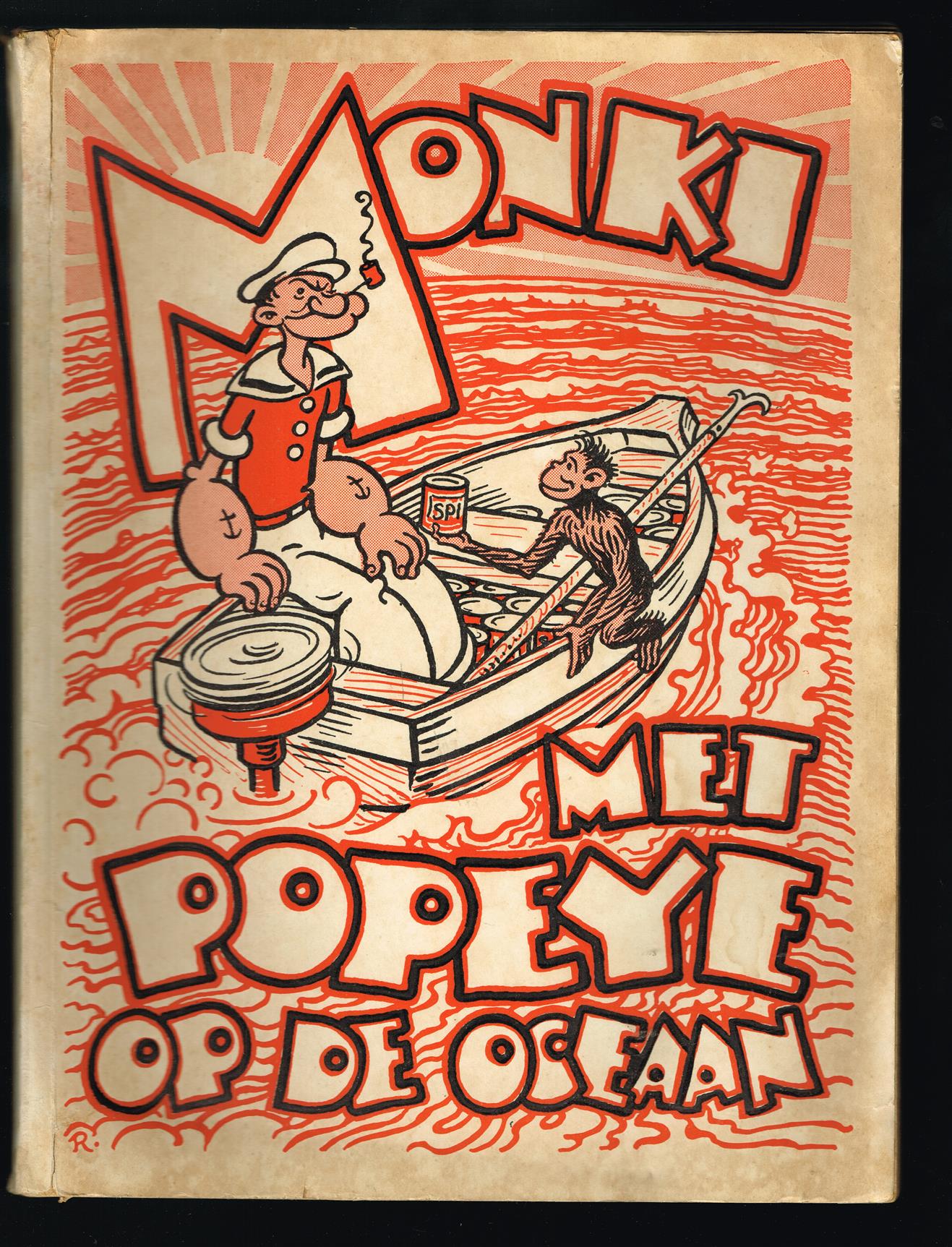 Monki met Popeye op de oceaan