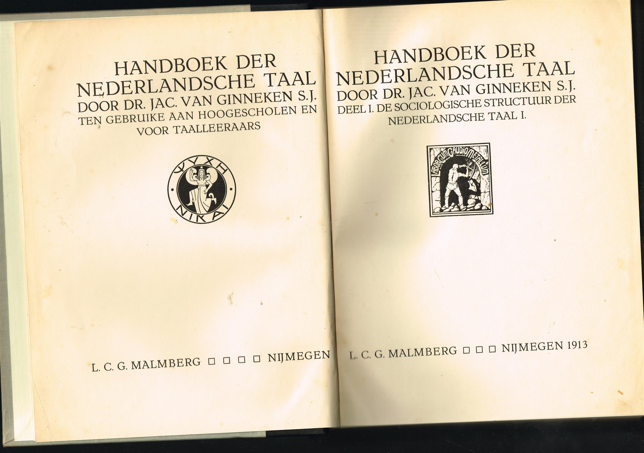 Handboek der Nederlandsche taal / Dl. 1, De sociologische structuur der Nederlandsche taal I.