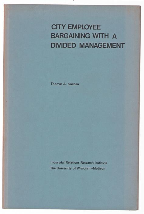 City employee bargaining with a divided management