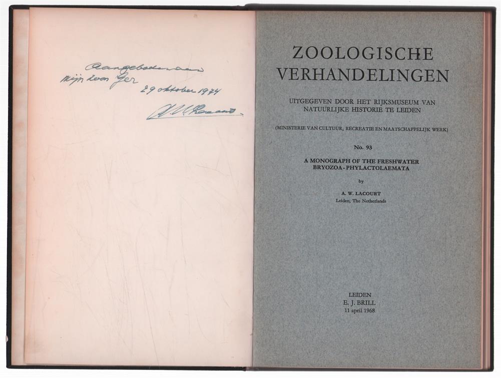 A monograph of the freshwater Bryozoa-Phylactolaemata.