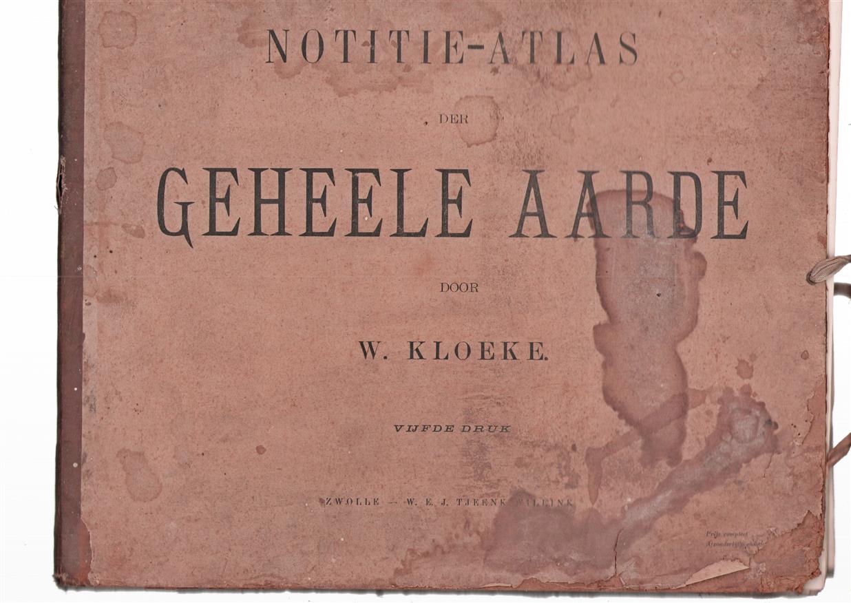 Notitie-atlas der geheele aarde 4e druk