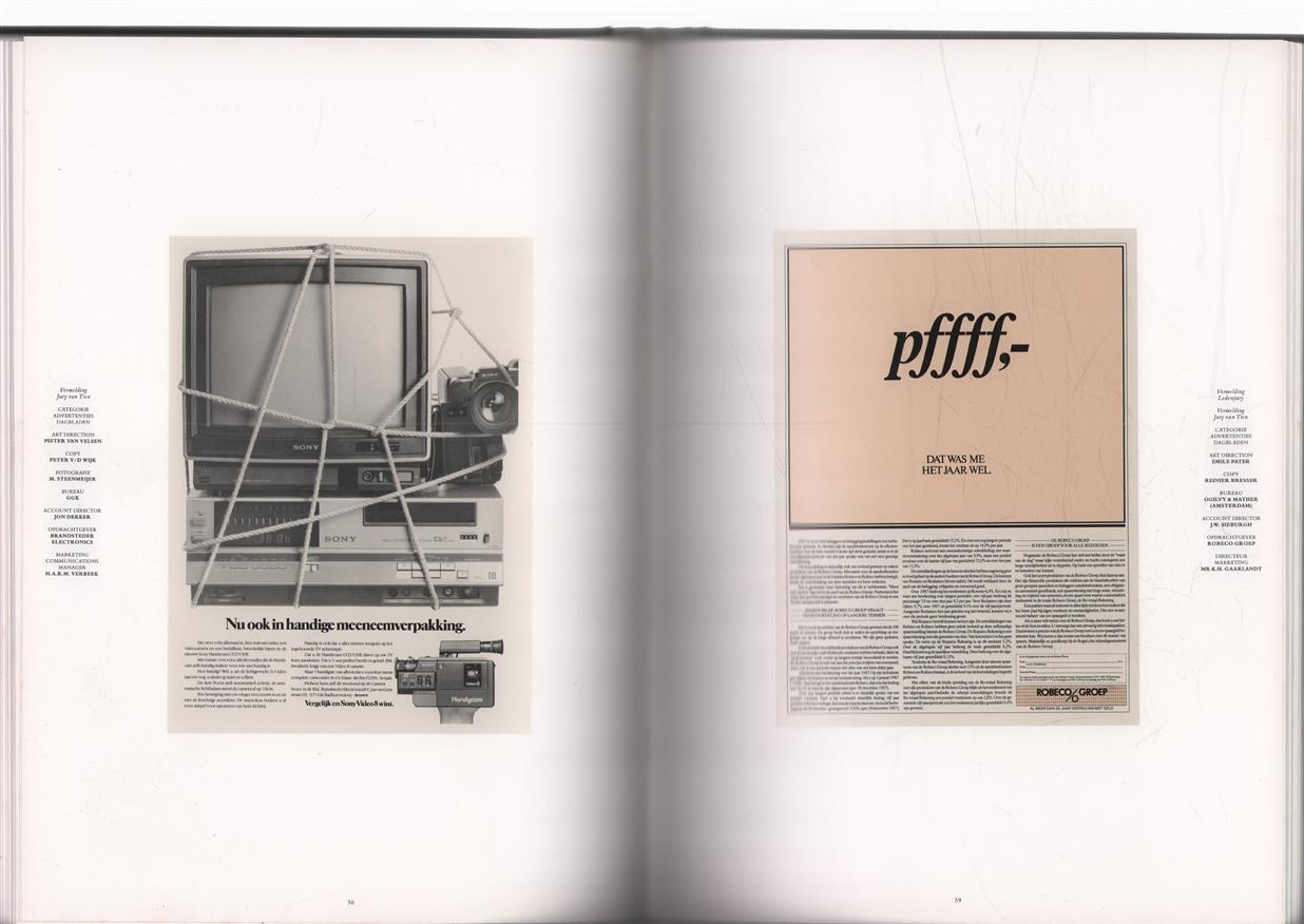 Reclame jaarboek Art Directors Club Nederland 1987/1988