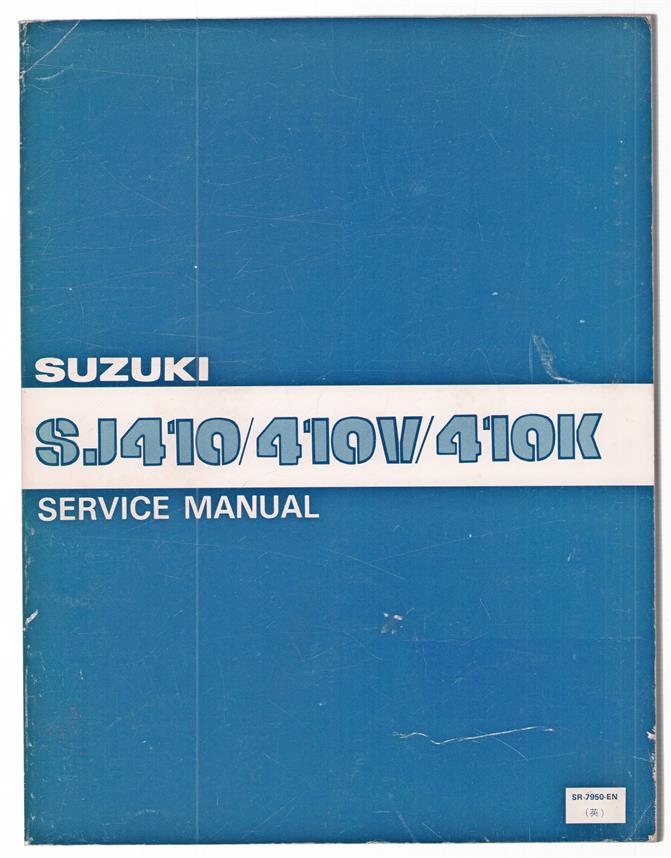 Suzuki SJ410/410V/410K service manual