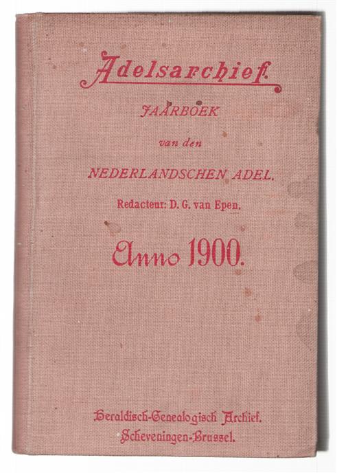 Adelsarchief, jaarboek van den Nederlandschen adel 1e jaargang