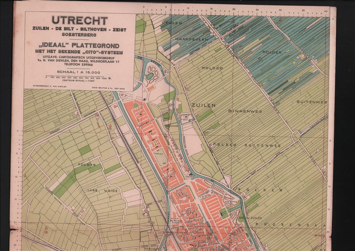 Utrecht : Zuilen, Jutphaas, Bunnik, Oudenrijn, Maartensdijk : "Ideaal" plattegrond met het bekende "Cito"-systeem.