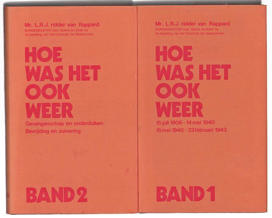 Hoe was het ook weer? : burgemeester voor, tijdens en direct na de bezetting van het Koninkrijk der Nederlanden in de Tweede Wereldoorlog