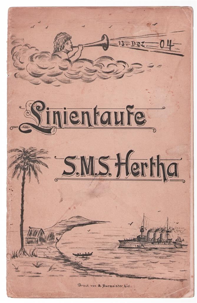 Linientaufe S.M.S. Herta - Taufschein + text
