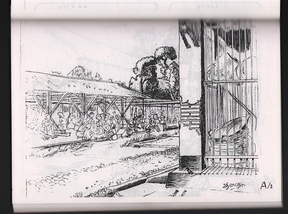 Tekeningen van Kamp 6 te Ambarawa - getekend in Oktober  tm december 1945