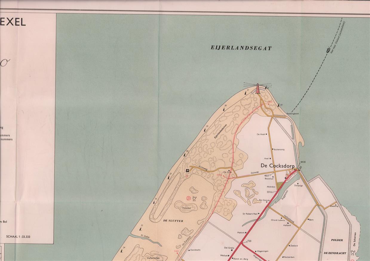Kaart van Texel