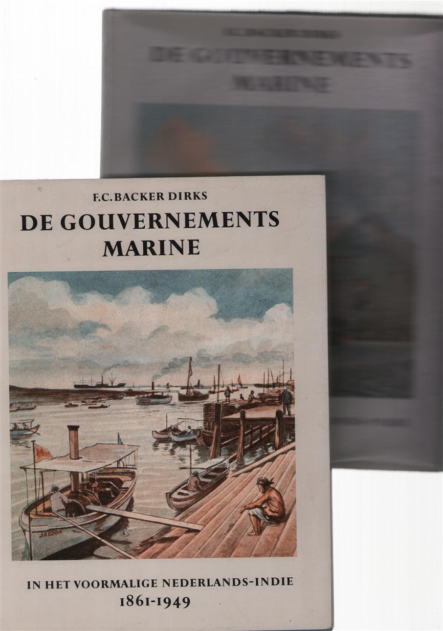 De Gouvernements marine 1861 1949 Deel I + II