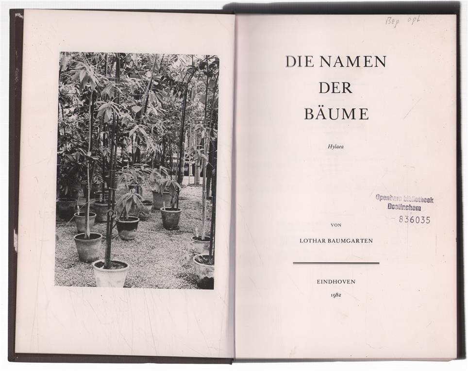Die Namen der Baume : Hylaea
