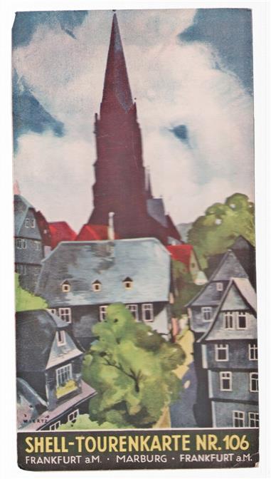 Shell-Tourenkarte. 106, Frankfurt a. M. - Marburg - Frankfurt a. M.