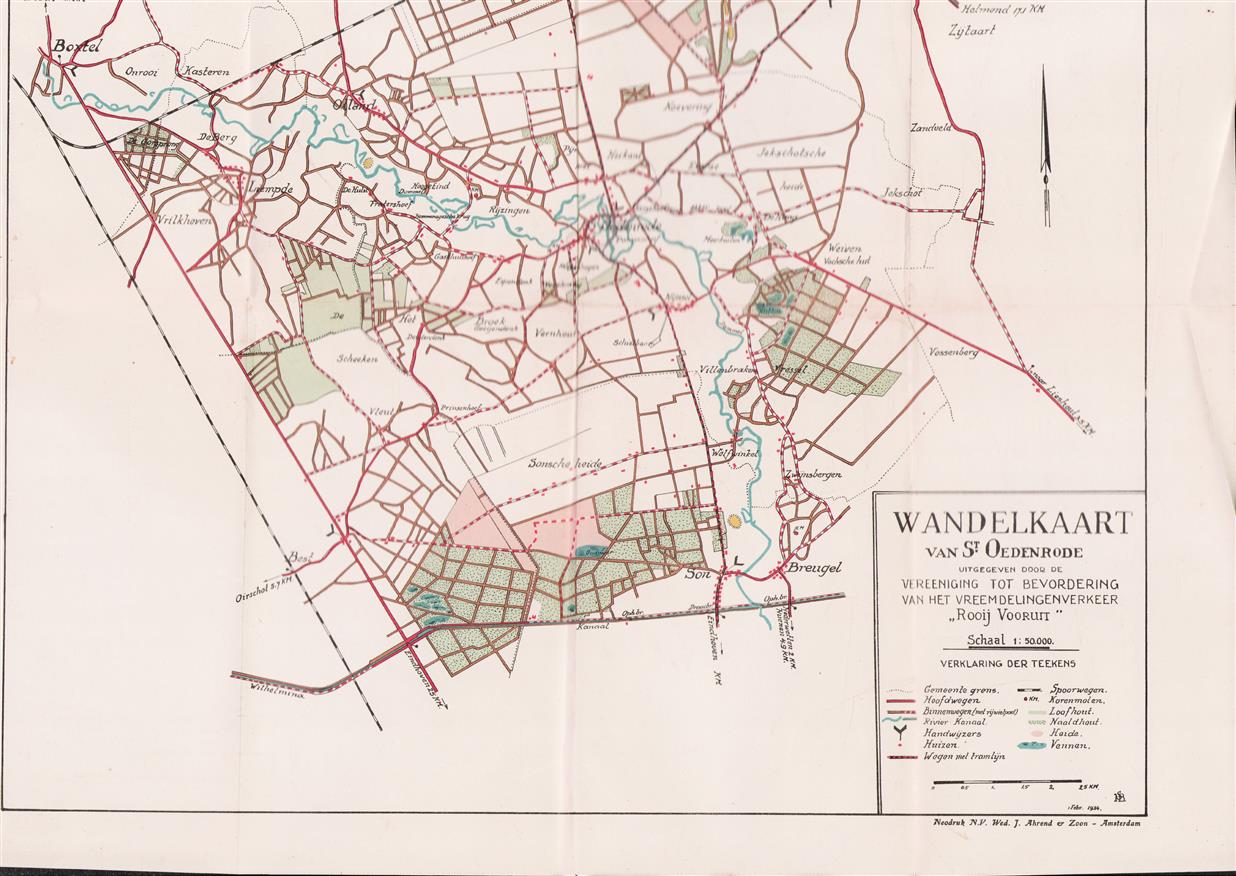 Wandelboekje uitgegeven ten behoeve van toeristen, bezoekers en inwoners van St Oedenrode