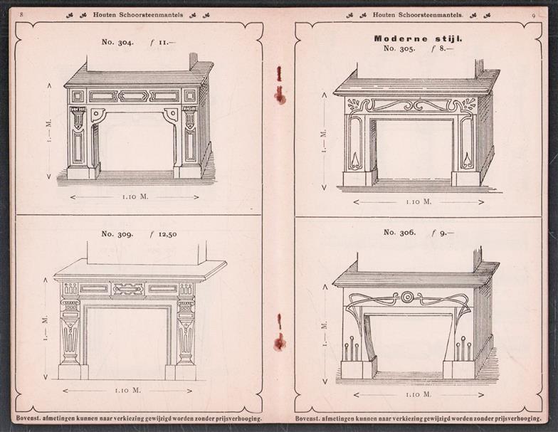 Modelalbum no 15 (schoorsteenmantels / schouwen. - verkoopcatalogus