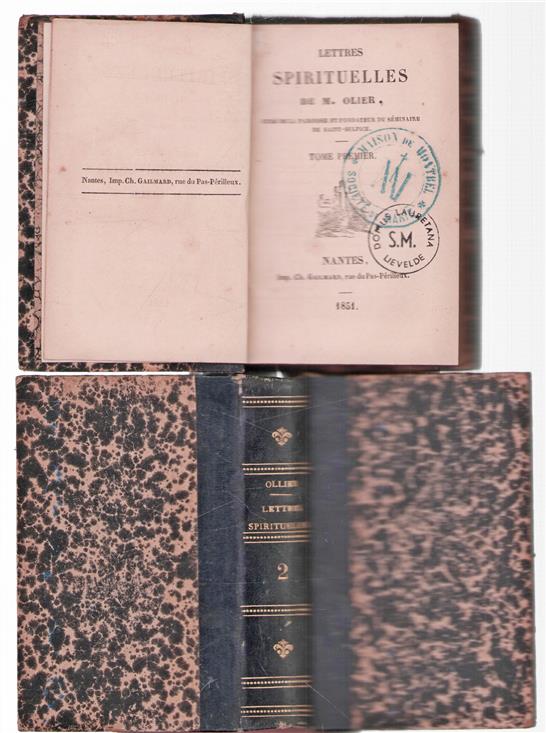 Lettres spirituelles de M. Olier; ...