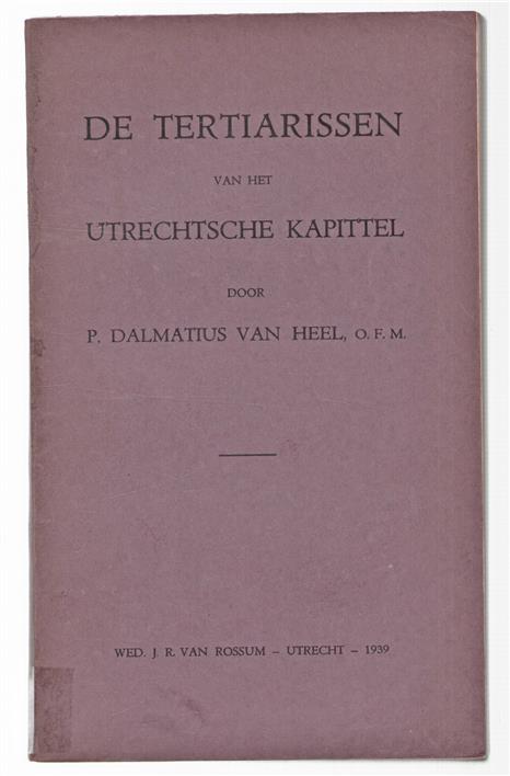 De tertiarissen van het Utrechtsche Kapittel