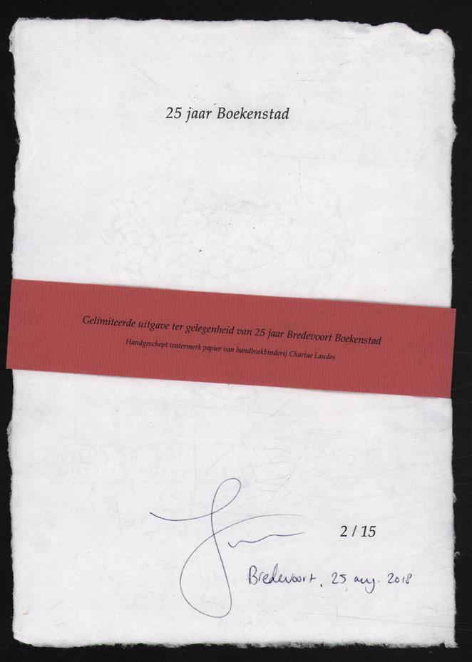 25 jaar Boekenstad Dit is nr 2 van oplage 15 ex. met watermerk