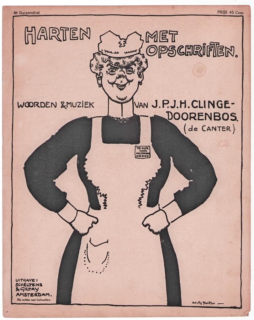 Harten met opschriften (bladmuziek)