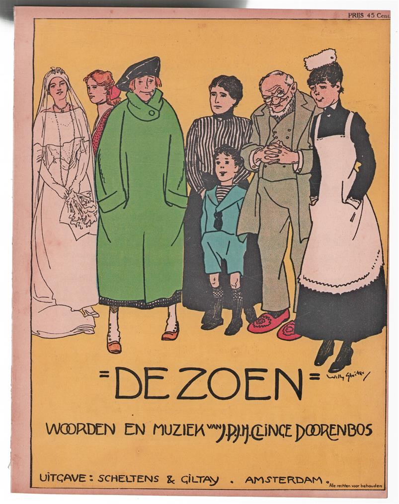 De Zoen (bladmuziek kleur)