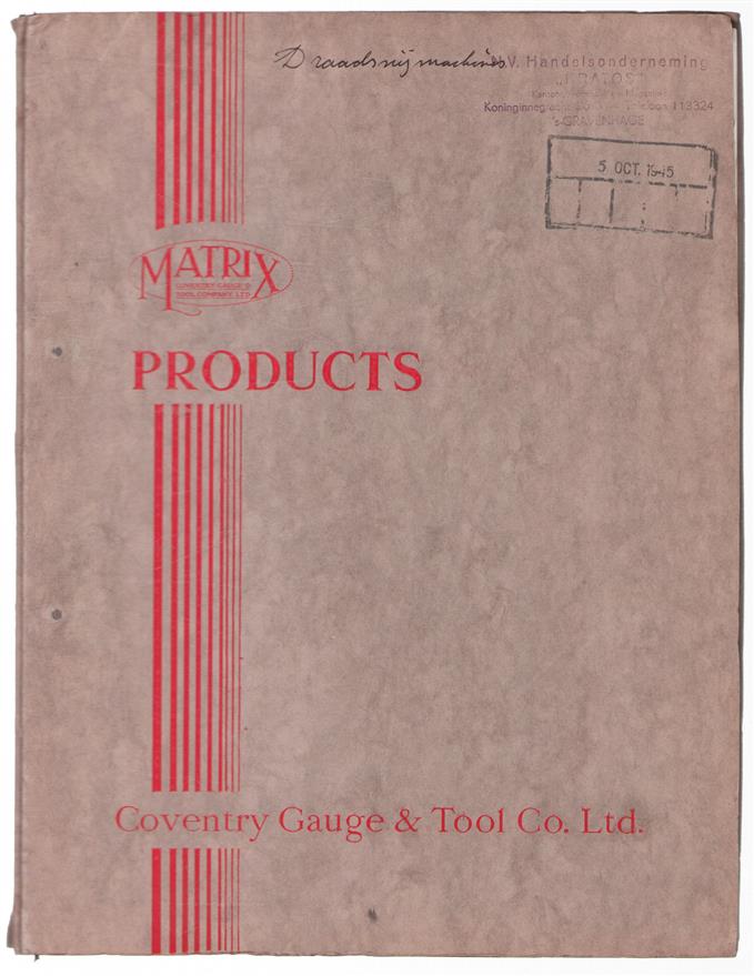 No 16 Plain MATRX patent Thread Grinding Machine