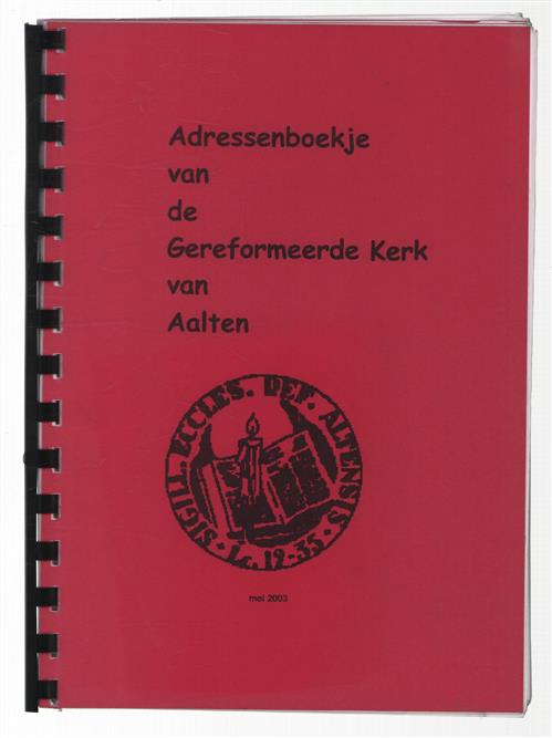 Adressenboekje van de gereformeerde Kerk van Aalten