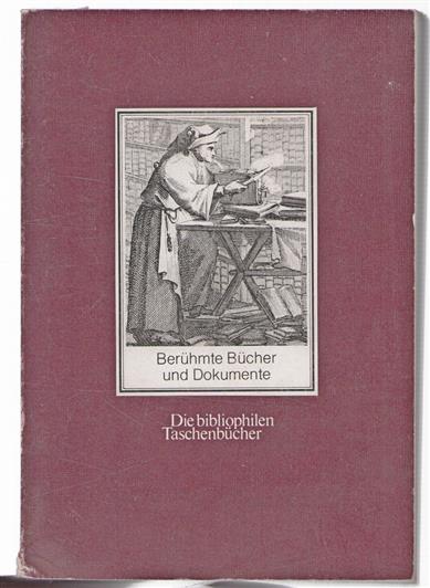 Beruhmte Bucher und Dokumente, ein Almanach mit den schonsten Abbildungen und allen bibliographischen Daten aus den "Bibliophilen Taschenb�chern"