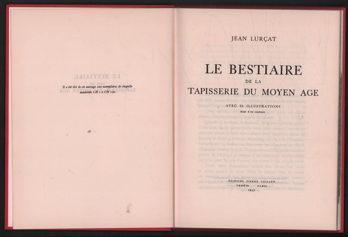 Le bestiaire de la tapesserie du Moyen Age