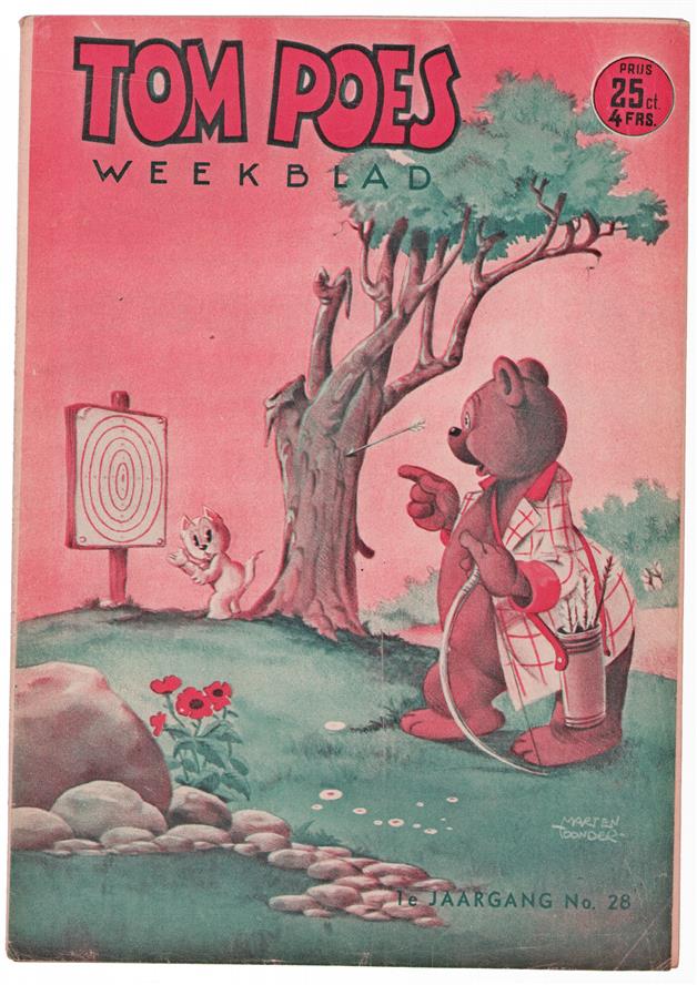 Tom Poes Weekblad ( originele oude uitgave ) nr 28