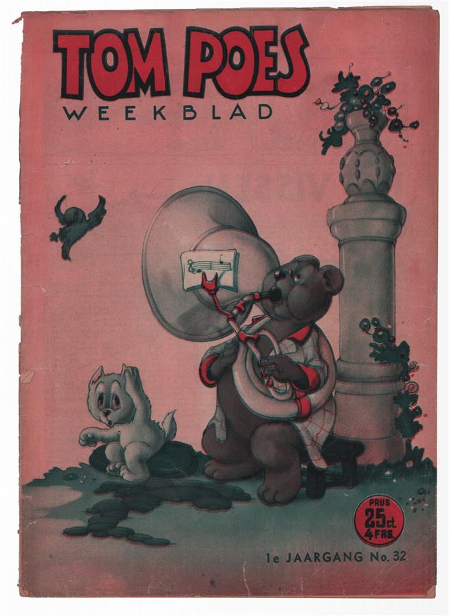 Tom Poes Weekblad ( originele oude uitgave ) nr 32