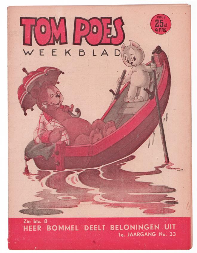 Tom Poes Weekblad ( originele oude uitgave ) nr 33