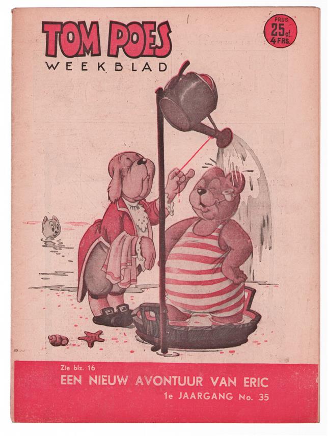Tom Poes Weekblad ( originele oude uitgave ) nr 35