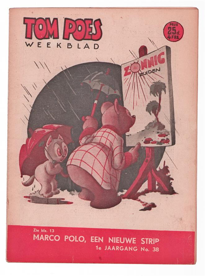 Tom Poes Weekblad ( originele oude uitgave ) nr 38