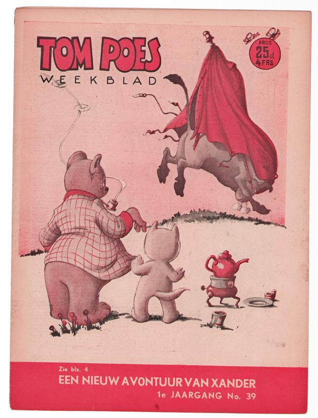 Tom Poes Weekblad ( originele oude uitgave ) nr 39