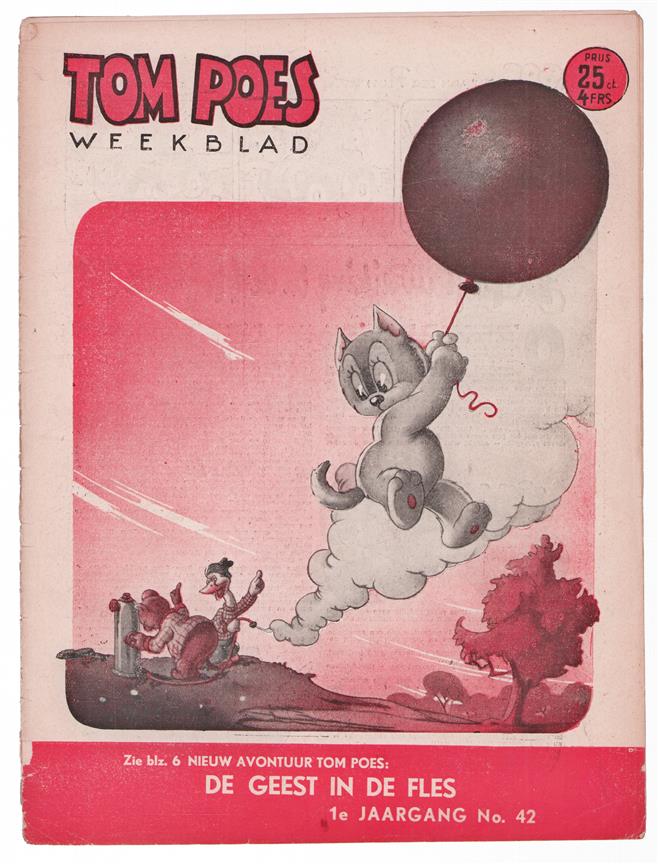 Tom Poes Weekblad ( originele oude uitgave ) nr 42