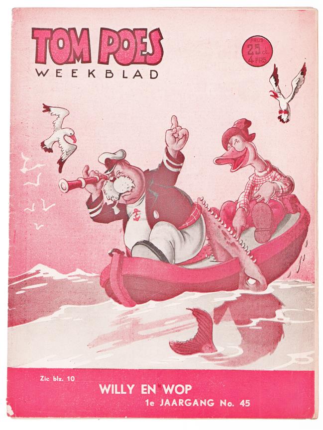 Tom Poes Weekblad ( originele oude uitgave ) nr 45