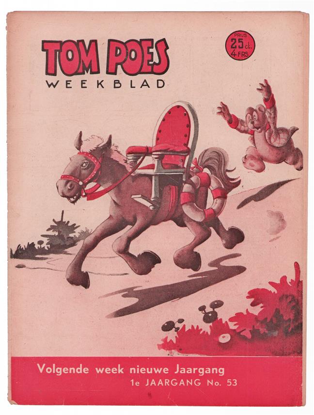 Tom Poes Weekblad ( originele oude uitgave ) nr 53